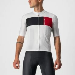 Maillot Manche Courte Castelli Prologo 7 Homme Blanc 2023 -Vélos Populaire Magasin 01 4522023 065 700x700 2