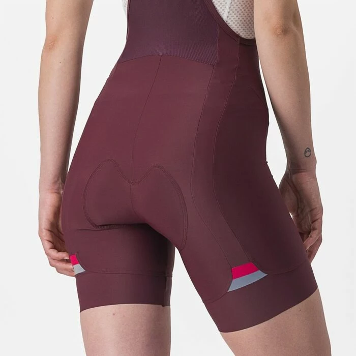 Cuissard Court Castelli Prima Femme Bordeaux 2023 4 Cuissard Court Castelli Prima Femme Bordeaux 2023 – Image 4